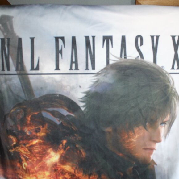 Final Fantasy XVI (16) Fabric GameStop Promo Poster Banner 24"x 34" RARE - Picture 2 of 7